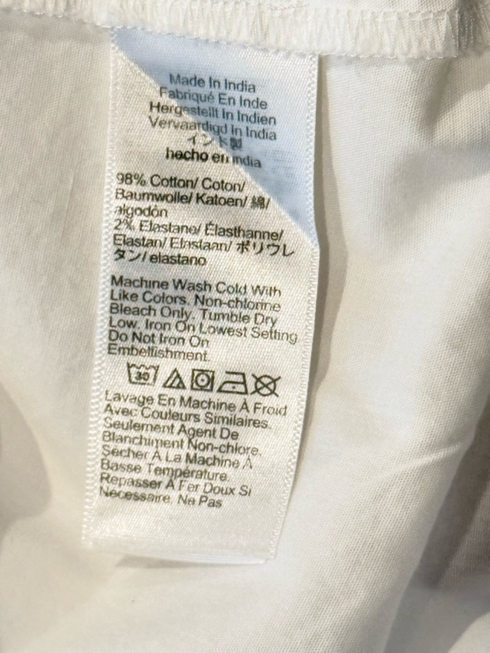 J. CREW Jeweled Bow Button Up Shirt White Size L NEW - Picture 8 of 8